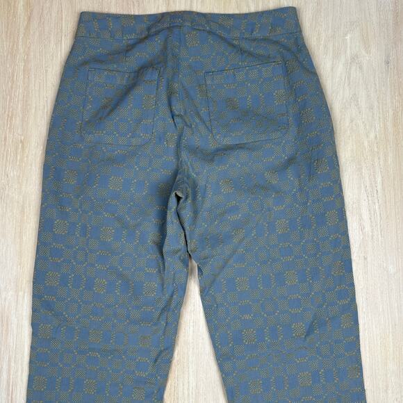 NWT Cobalt2Cobalt Geometric Texture Pattern Artisanal High Waist Pull On Pants 6 - Picture 7 of 14